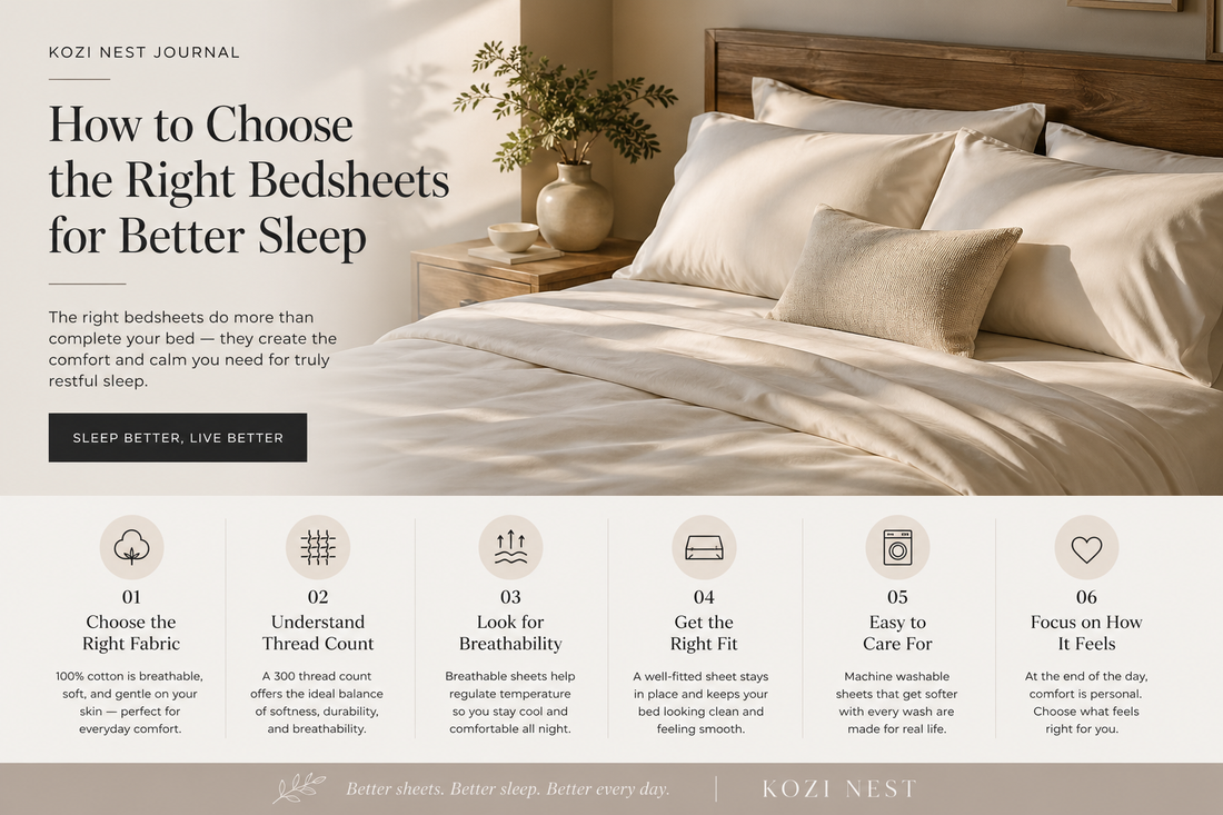How to Choose the Right Bedsheets for Better Sleep?