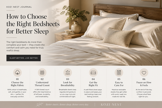 How to Choose the Right Bedsheets for Better Sleep?