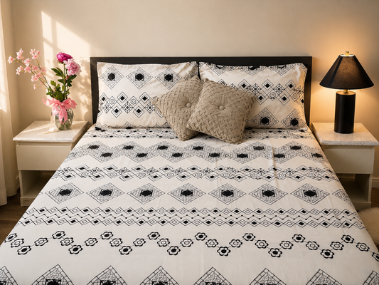 Blackstone Weave - 100% Cotton Queen Bedsheet Set