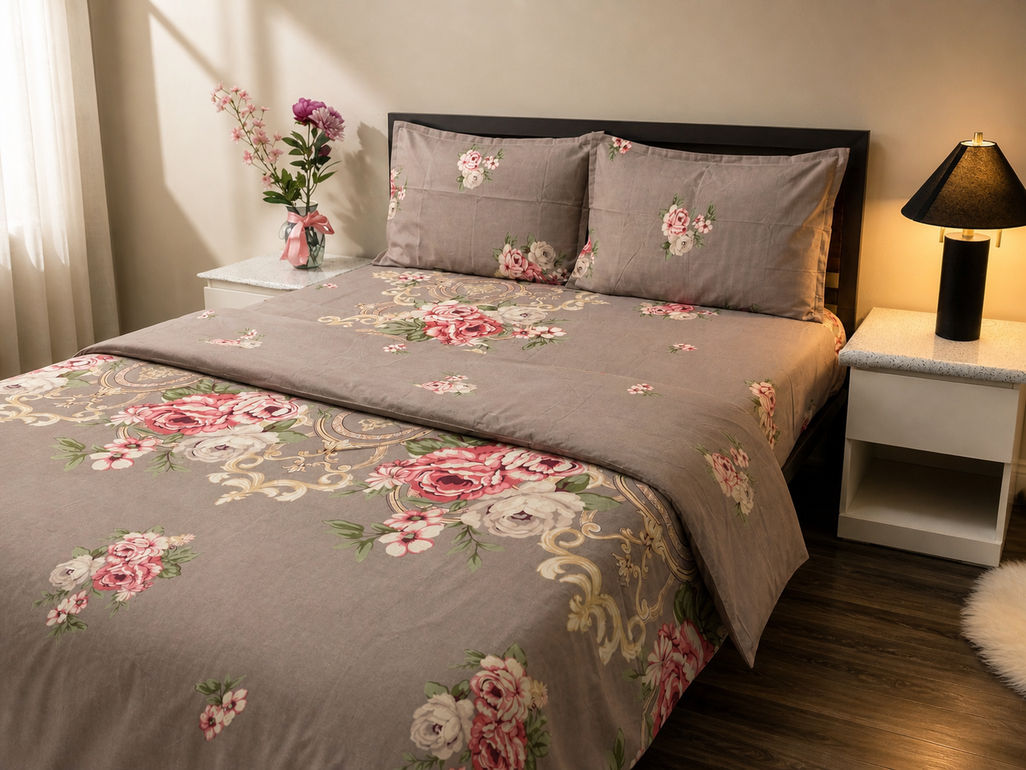Blush Luxe - Microfiber Queen Bedsheet Set