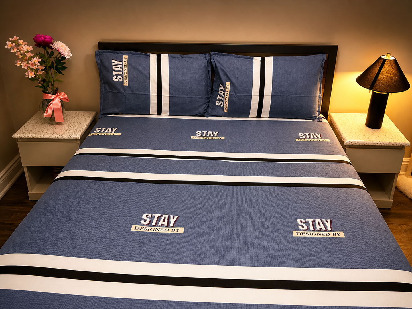 Midnight Plum - Microfiber Queen Bedsheet Set