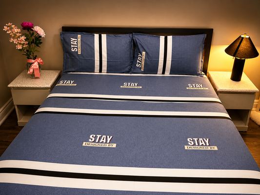 Midnight Plum - Microfiber Queen Bedsheet Set